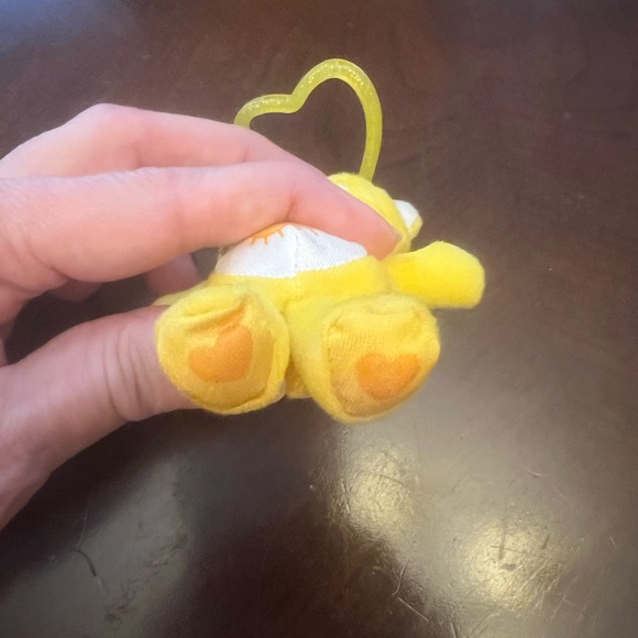 Care Bears Yellow Funshine Bear with Clip, Burger King Kid Meal Toy - Picture 3 of 6